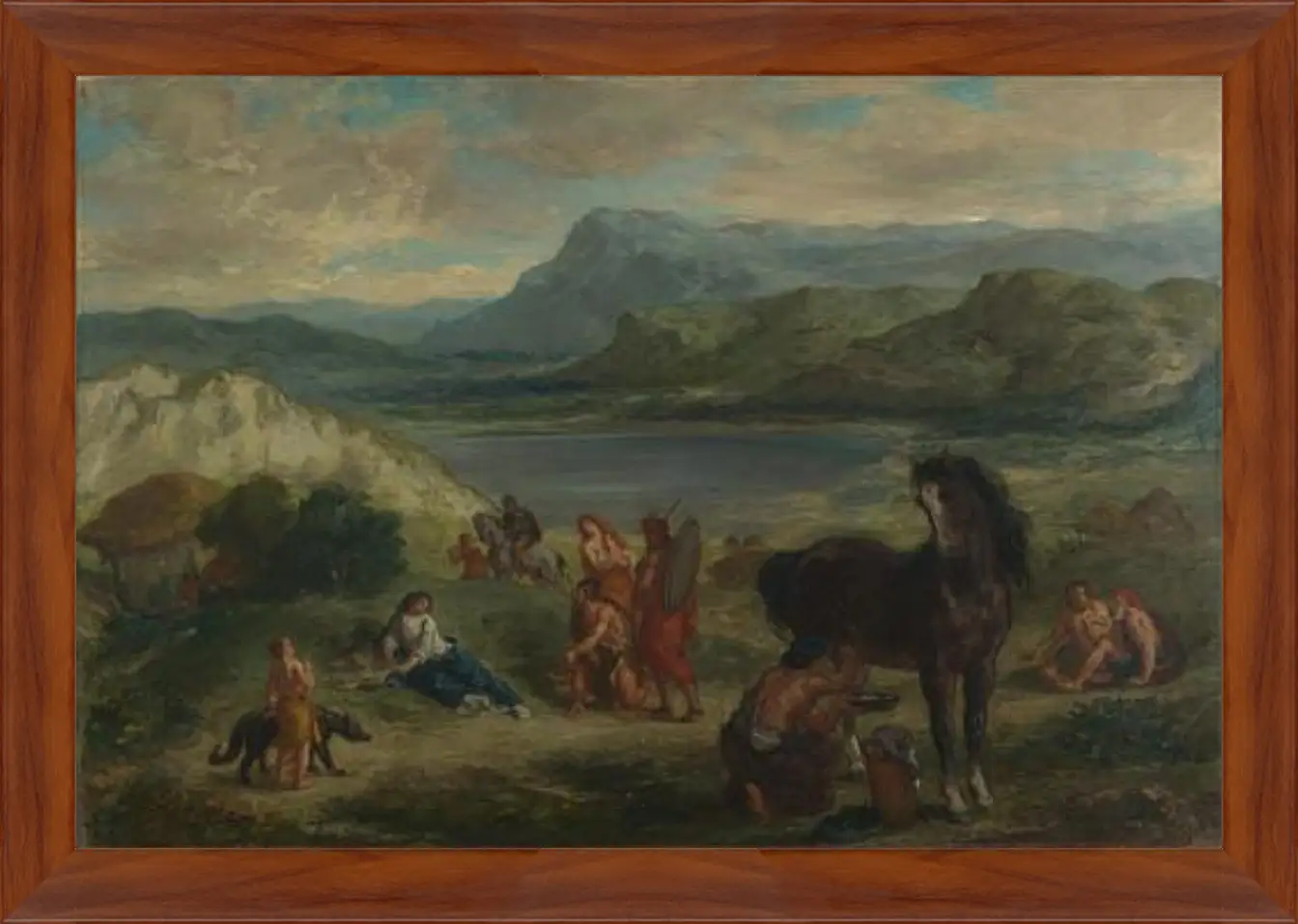 Картина в раме - Ovid among the Scythians. Эжен Делакруа