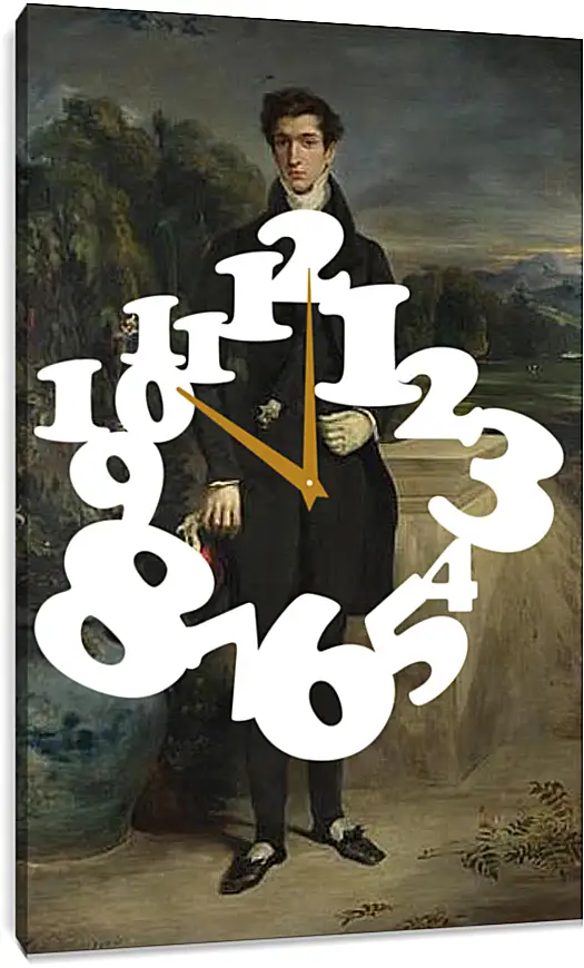 Часы картина - Louis-Auguste Schwiter. Эжен Делакруа