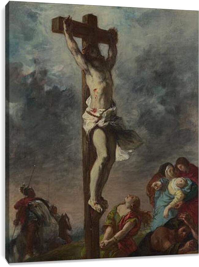 Постер и плакат - Christ on the Cross. Эжен Делакруа