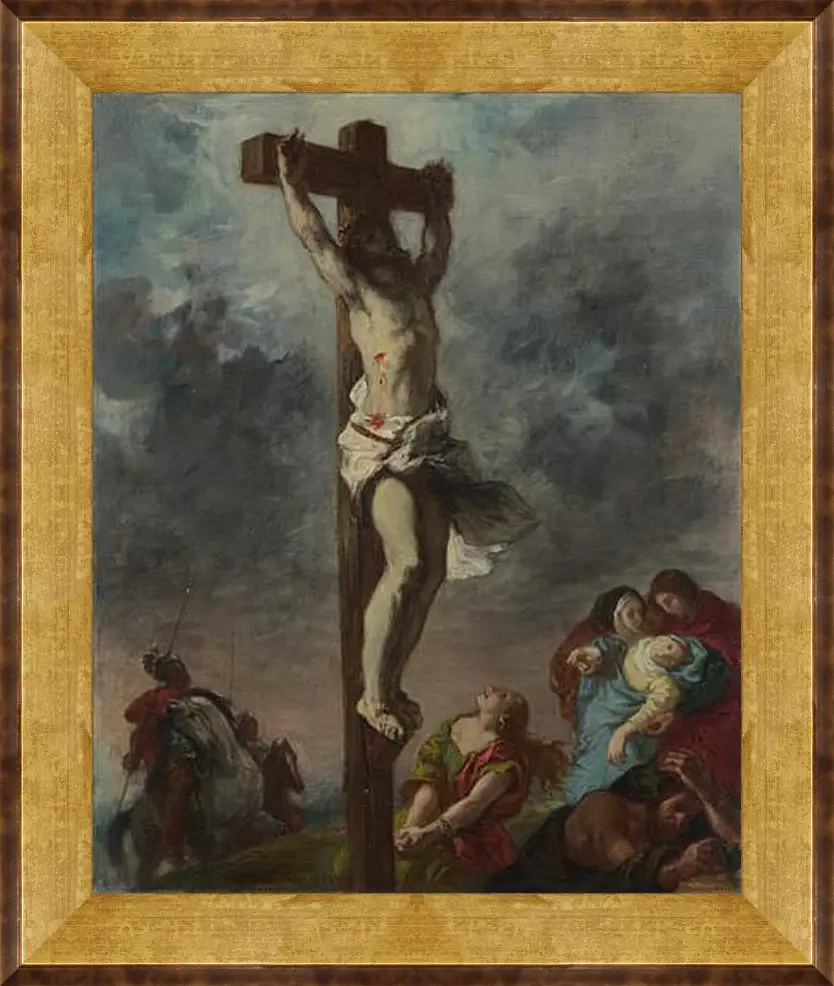 Картина в раме - Christ on the Cross. Эжен Делакруа