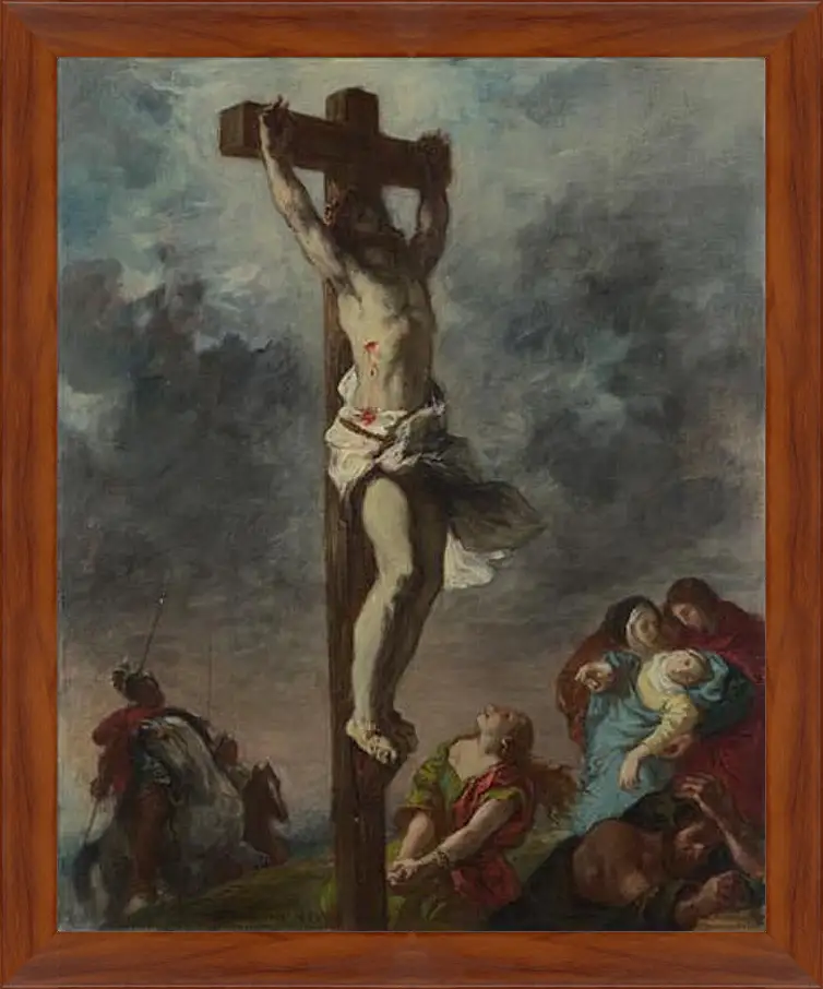 Картина в раме - Christ on the Cross. Эжен Делакруа