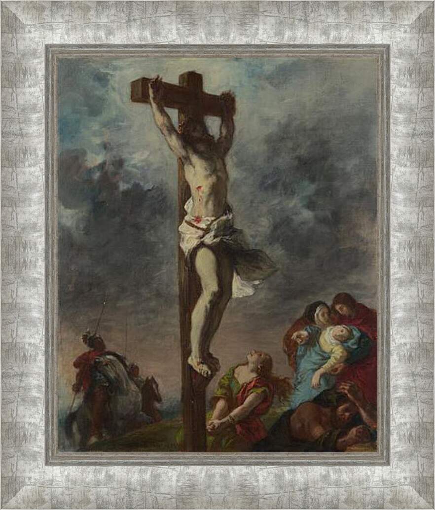 Картина в раме - Christ on the Cross. Эжен Делакруа