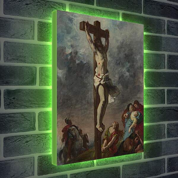 Лайтбокс световая панель - Christ on the Cross. Эжен Делакруа