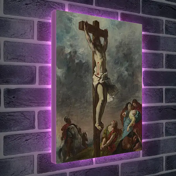 Лайтбокс световая панель - Christ on the Cross. Эжен Делакруа