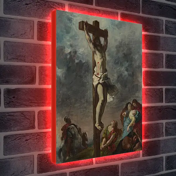 Лайтбокс световая панель - Christ on the Cross. Эжен Делакруа