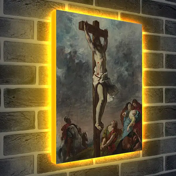 Лайтбокс световая панель - Christ on the Cross. Эжен Делакруа