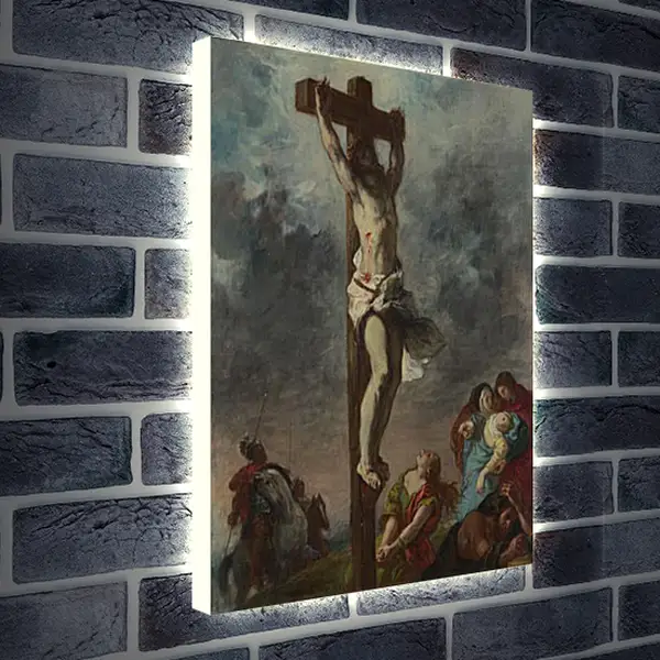 Лайтбокс световая панель - Christ on the Cross. Эжен Делакруа