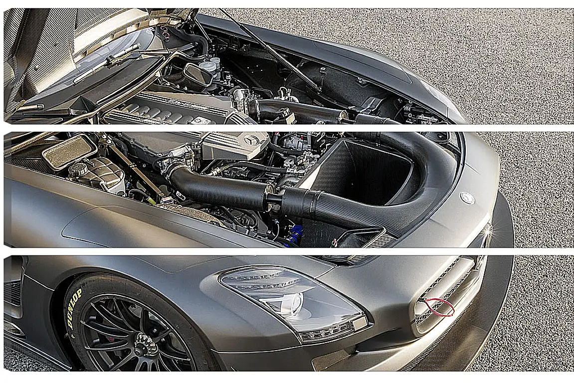 Модульная картина - Mercedes SLS AMG