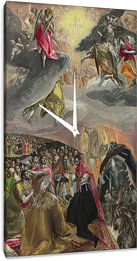Часы картина - The Adoration of the Name of Jesus. Эль Греко