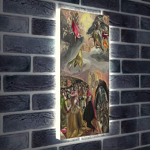 Лайтбокс световая панель - The Adoration of the Name of Jesus. Эль Греко
