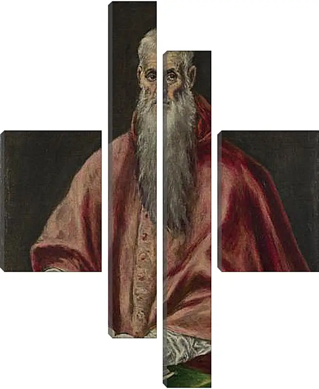 Модульная картина - Saint Jerome as Cardinal. Эль Греко