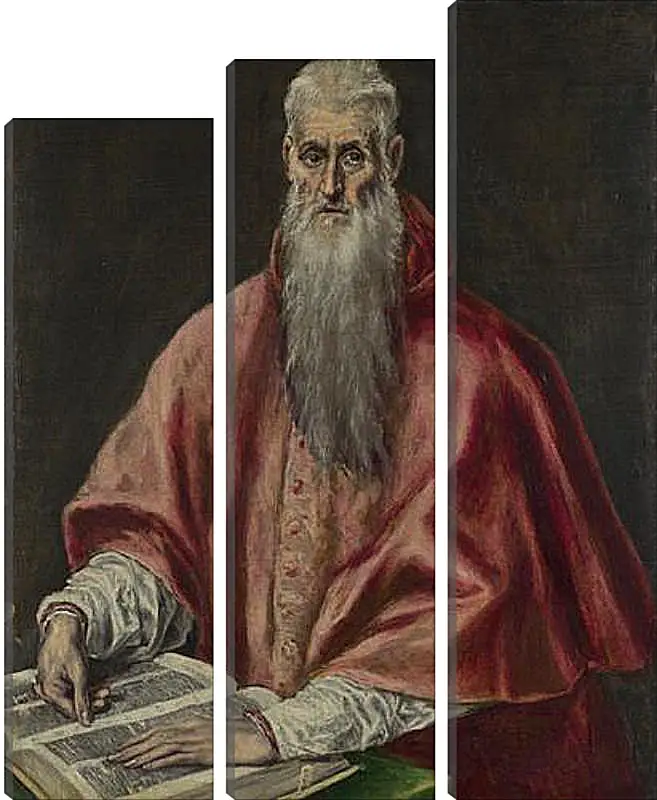 Модульная картина - Saint Jerome as Cardinal. Эль Греко