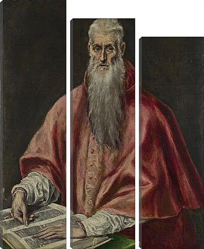 Модульная картина - Saint Jerome as Cardinal. Эль Греко