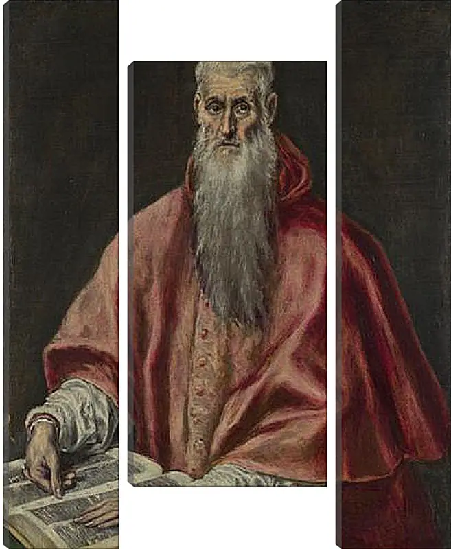 Модульная картина - Saint Jerome as Cardinal. Эль Греко