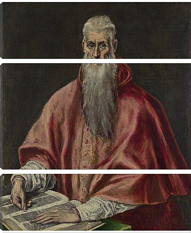 Модульная картина - Saint Jerome as Cardinal. Эль Греко