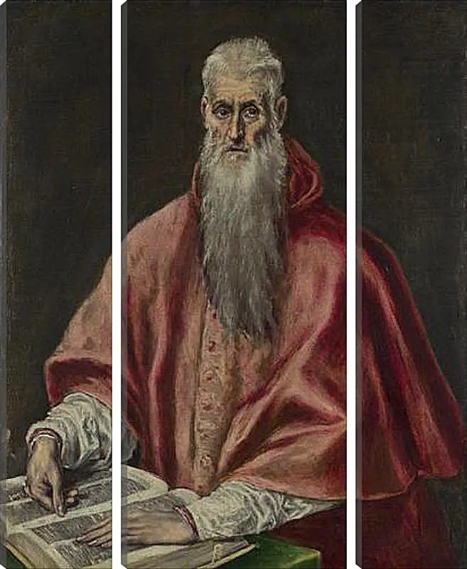 Модульная картина - Saint Jerome as Cardinal. Эль Греко