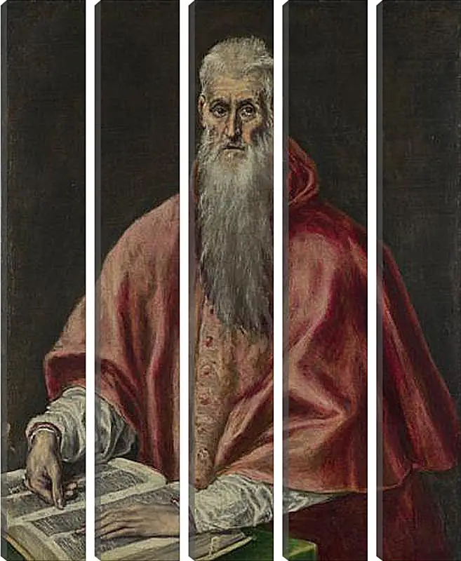 Модульная картина - Saint Jerome as Cardinal. Эль Греко