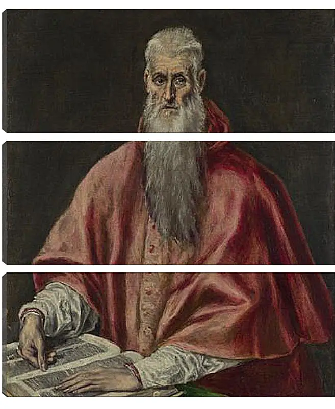 Модульная картина - Saint Jerome as Cardinal. Эль Греко