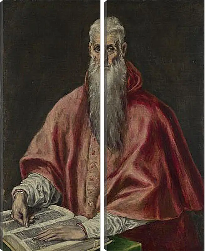 Модульная картина - Saint Jerome as Cardinal. Эль Греко