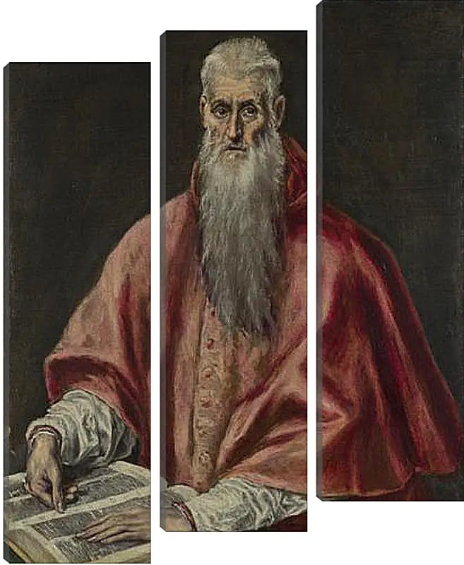 Модульная картина - Saint Jerome as Cardinal. Эль Греко