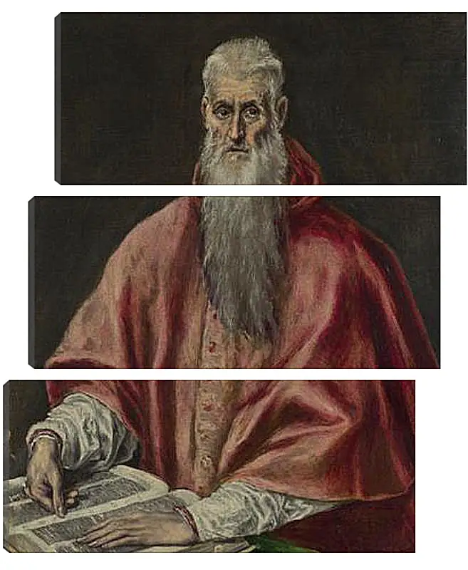 Модульная картина - Saint Jerome as Cardinal. Эль Греко