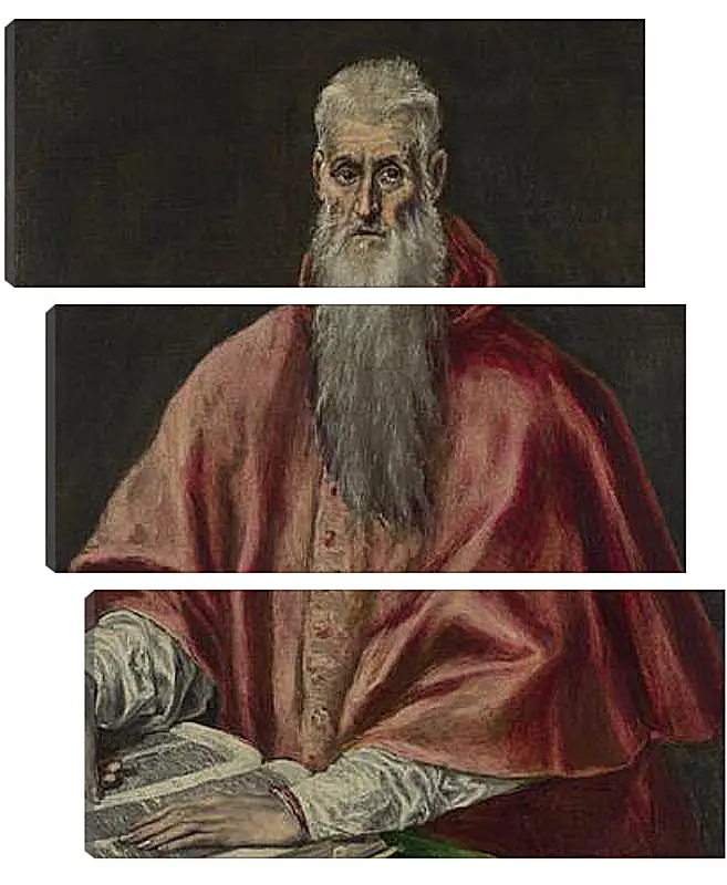 Модульная картина - Saint Jerome as Cardinal. Эль Греко