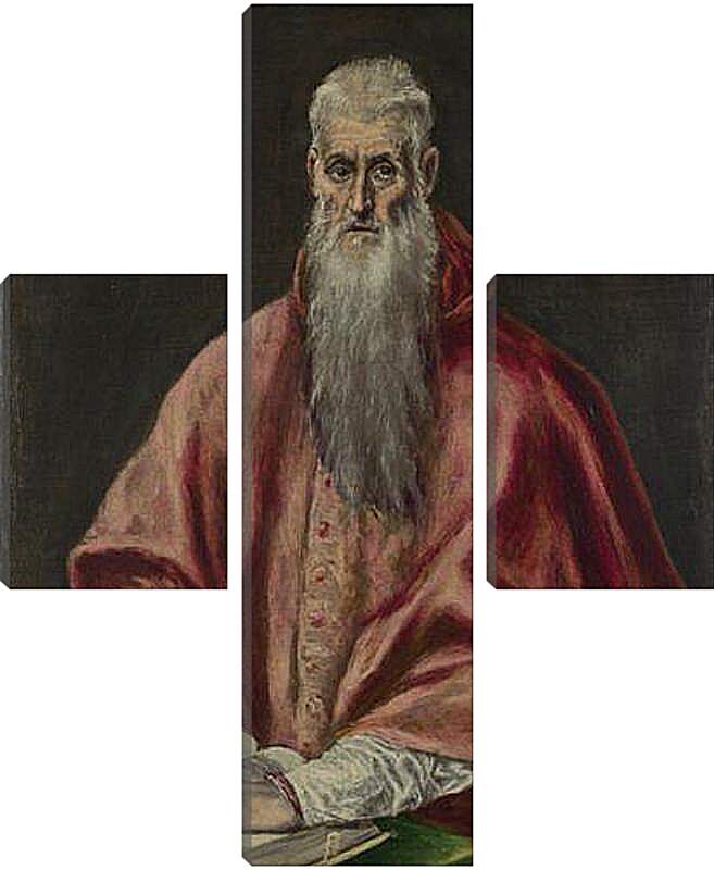 Модульная картина - Saint Jerome as Cardinal. Эль Греко