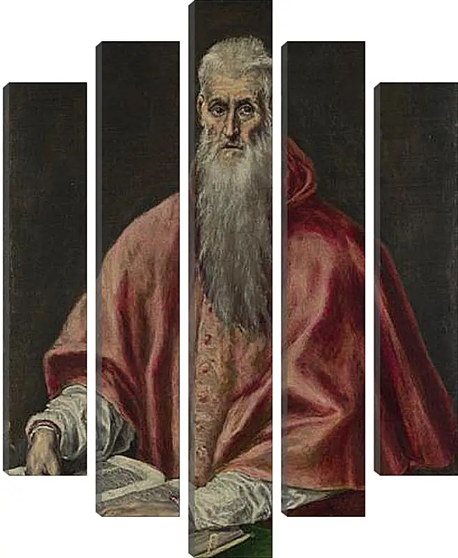 Модульная картина - Saint Jerome as Cardinal. Эль Греко