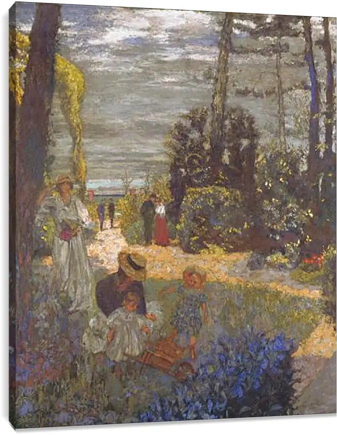 Постер и плакат - The Terrace at Vasouy, the Garden. Эдуар Вюйар