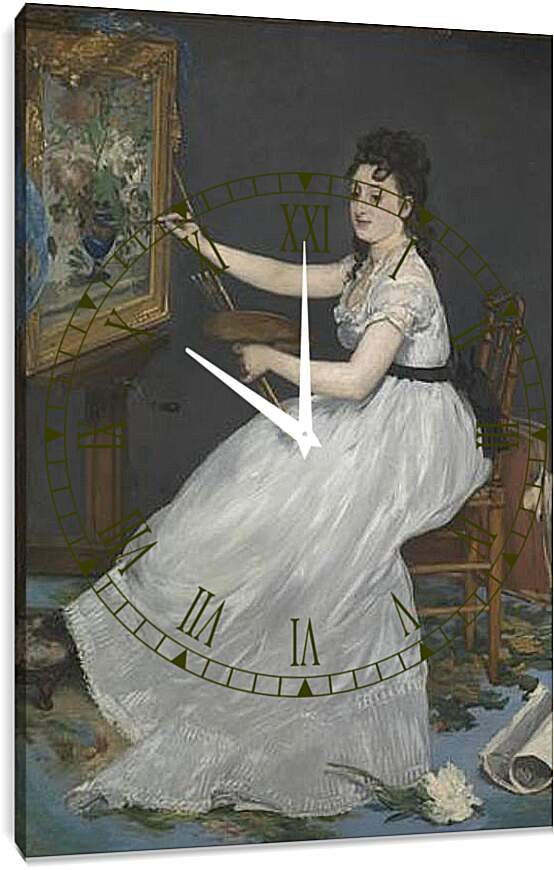 Часы картина - Eva Gonzales. Эдуард Мане
