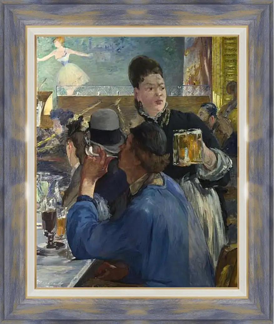Картина в раме - Corner of a Cafe-Concert. Эдуард Мане