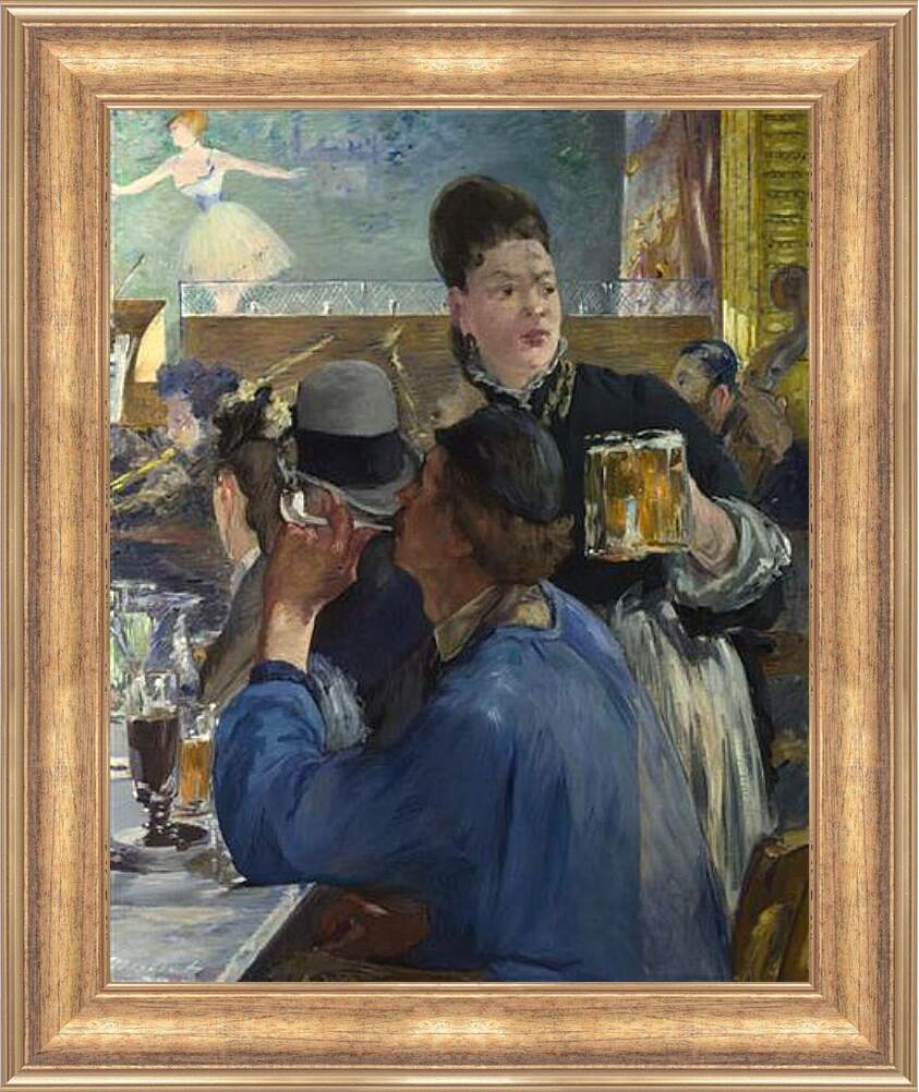 Картина в раме - Corner of a Cafe-Concert. Эдуард Мане