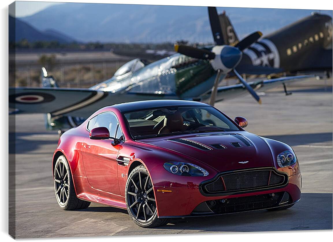Постер и плакат - Aston Martin и самолет