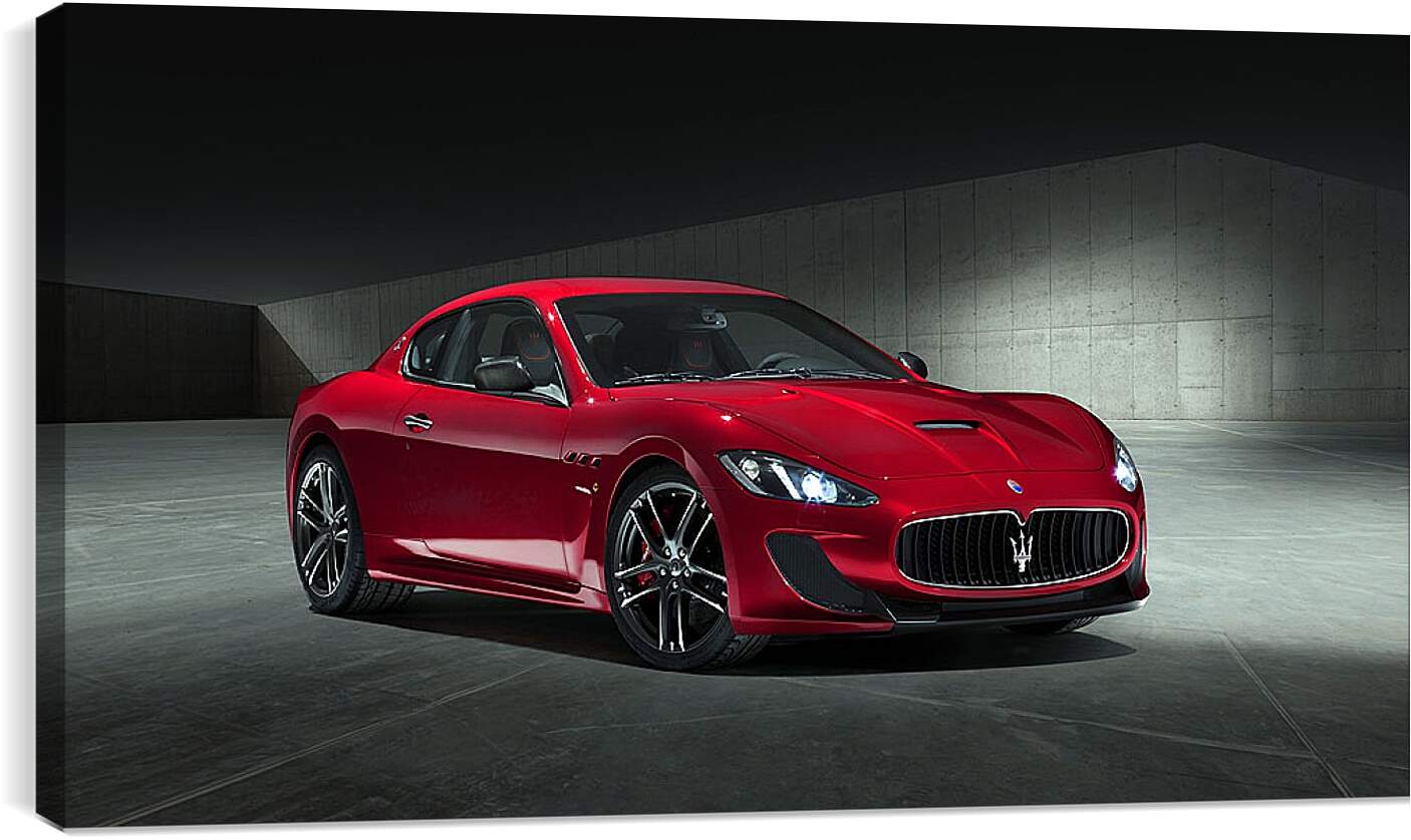 Постер и плакат - Красный Мазерати (Maserati)