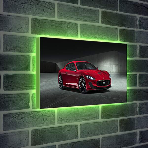 Лайтбокс световая панель - Красный Мазерати (Maserati)