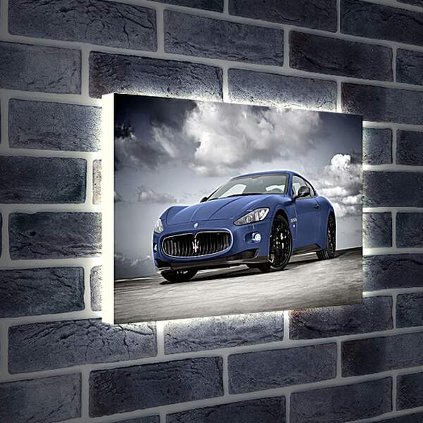 Лайтбокс световая панель - Синий Мазерати (Maserati)