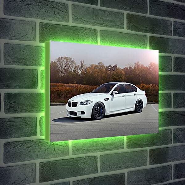 Лайтбокс световая панель - BMW M5 белый