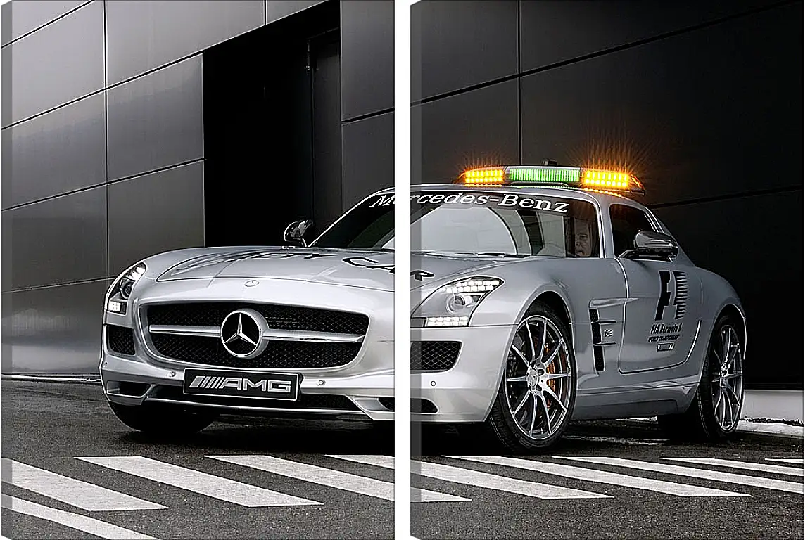 Модульная картина - Mercedes SLS AMG