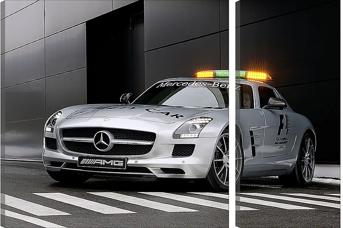 Модульная картина - Mercedes SLS AMG