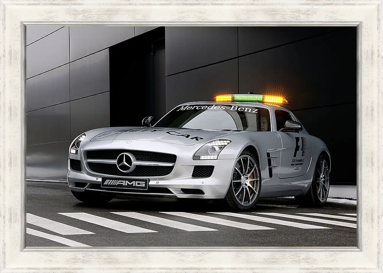 Картина в раме - Mercedes SLS AMG