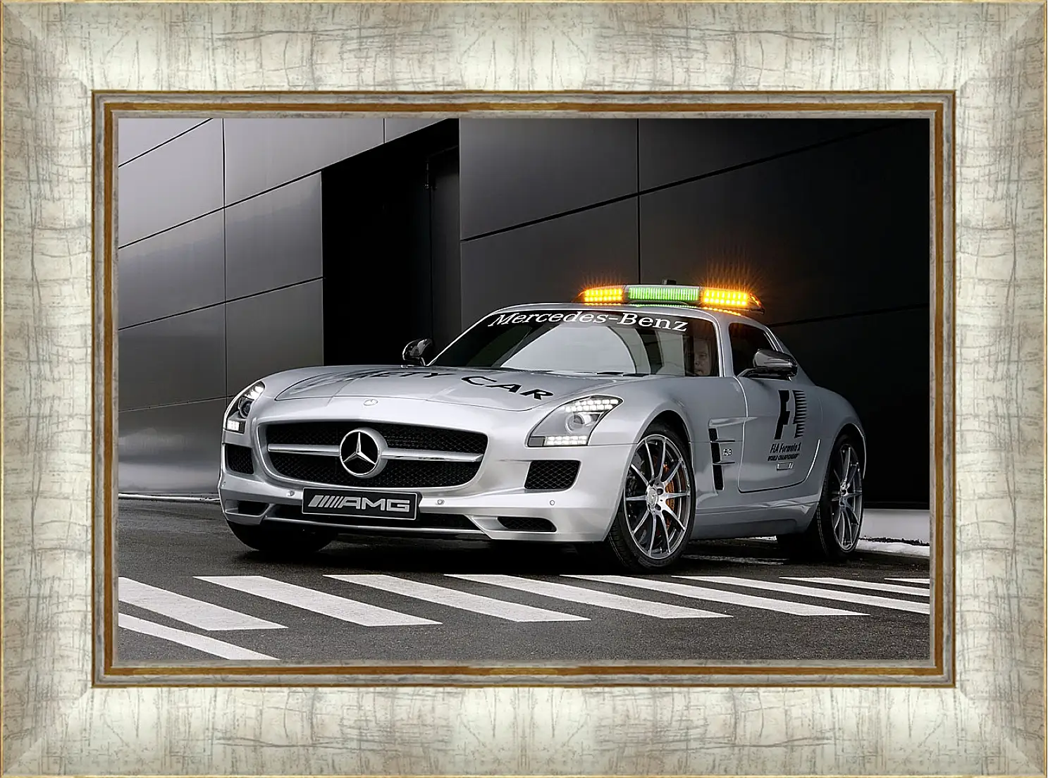 Картина в раме - Mercedes SLS AMG