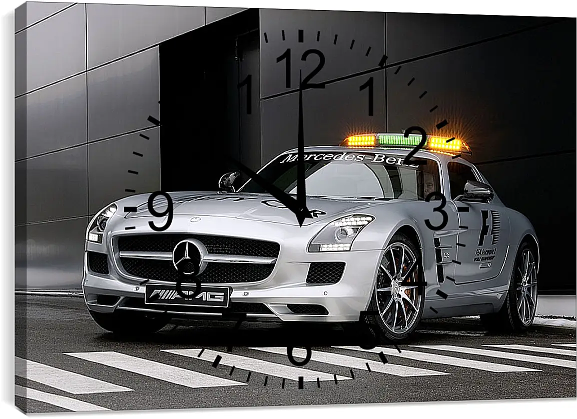 Часы картина - Mercedes SLS AMG