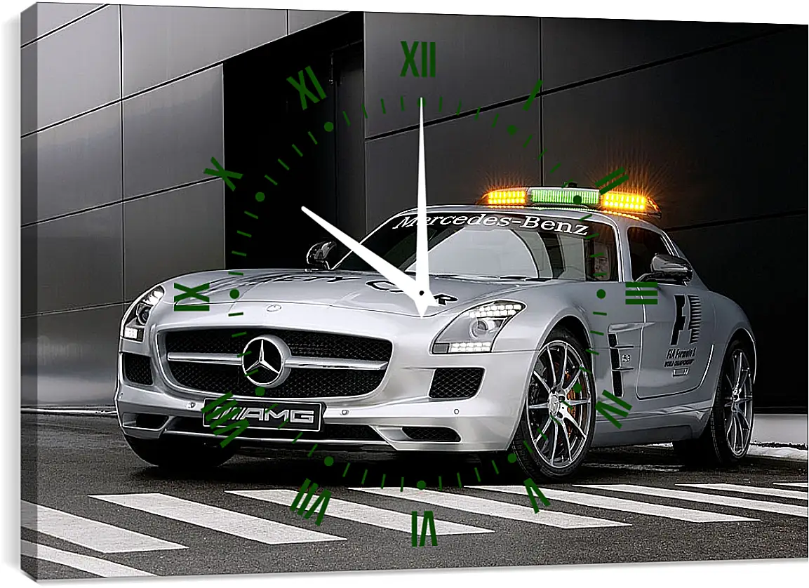 Часы картина - Mercedes SLS AMG