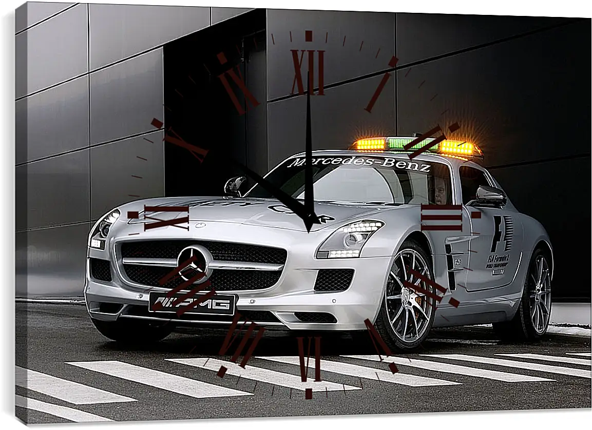 Часы картина - Mercedes SLS AMG