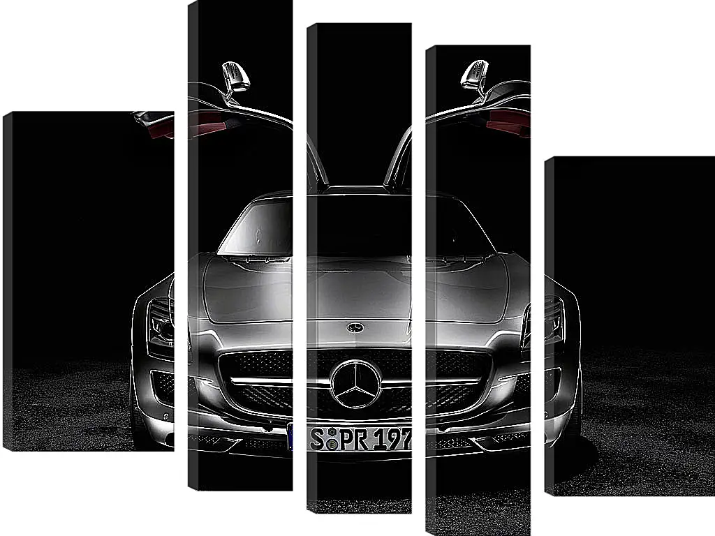 Модульная картина - Mercedes SLS AMG