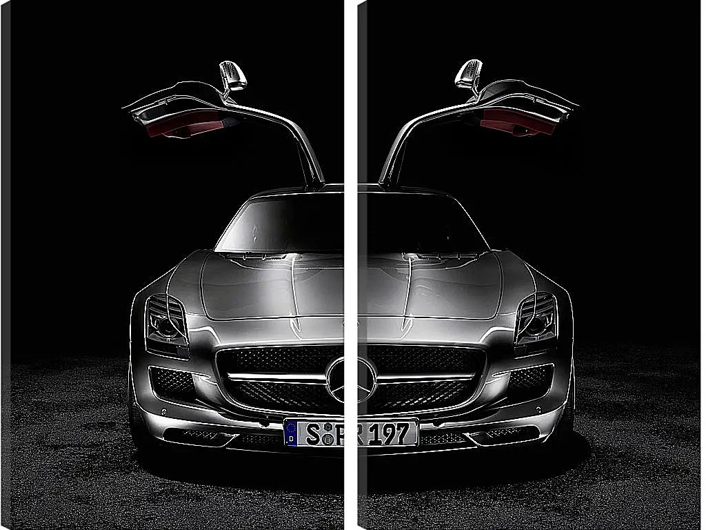 Модульная картина - Mercedes SLS AMG