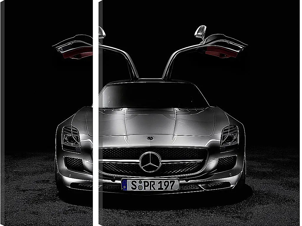 Модульная картина - Mercedes SLS AMG