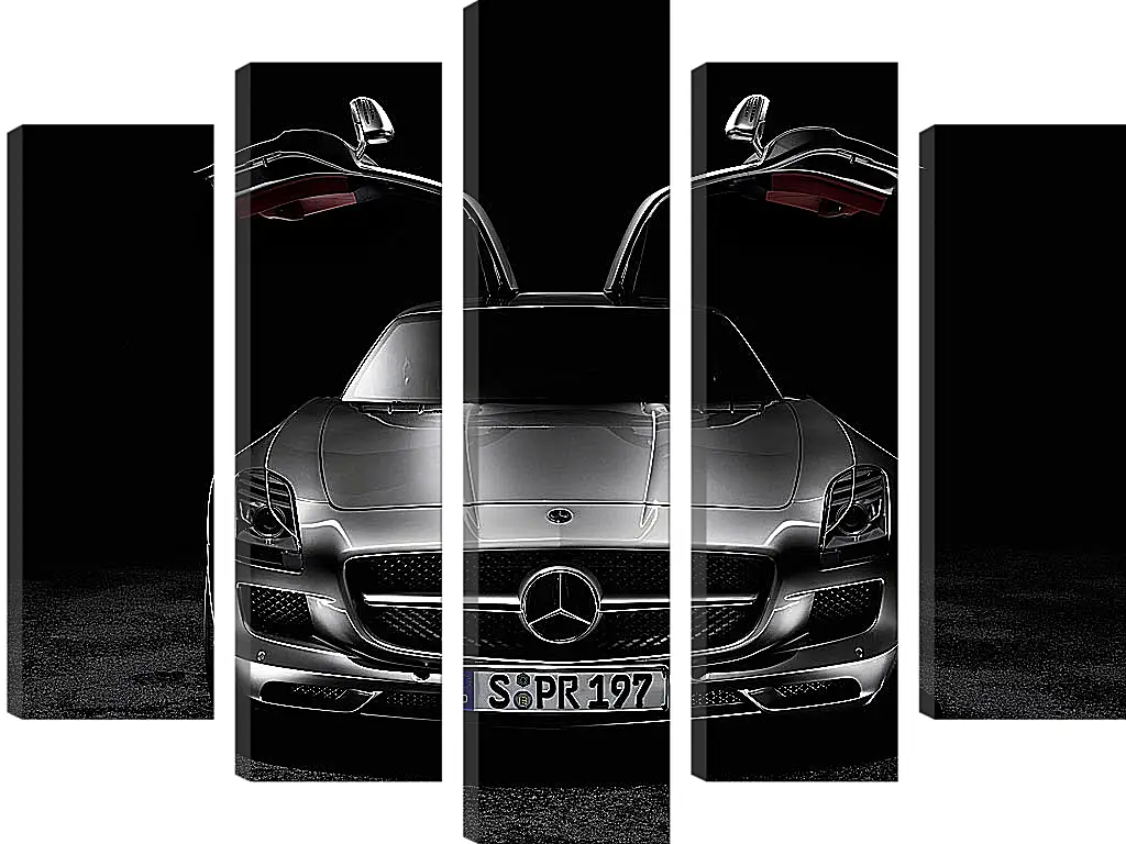 Модульная картина - Mercedes SLS AMG