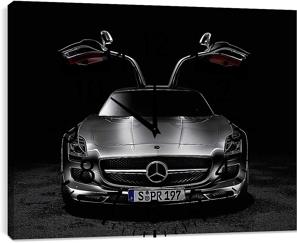 Часы картина - Mercedes SLS AMG