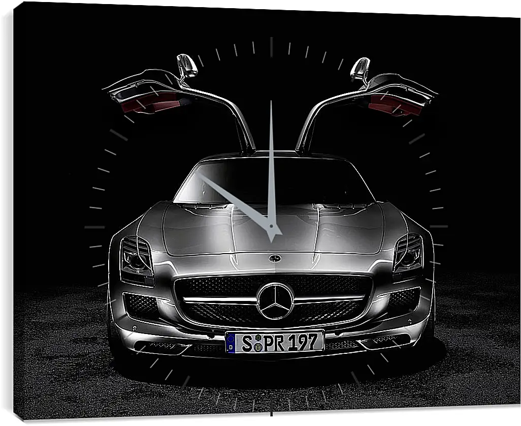 Часы картина - Mercedes SLS AMG